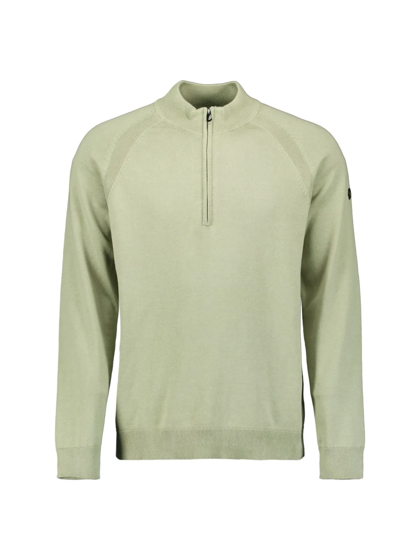 Pullover Half Zip High Collar Solid