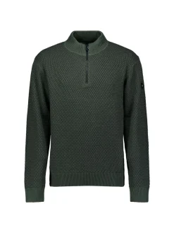 Pullover Half Zipper 2 Coloured Melange