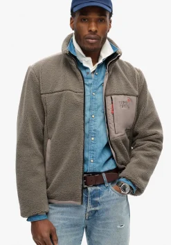 Relaxed fleece trekker jacket