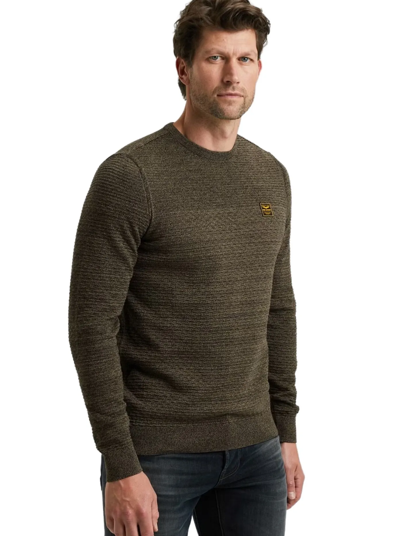 R-neck cotton mouline