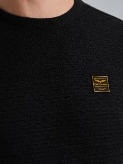 R-neck cotton mouline