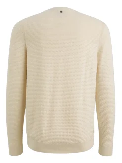 R-neck cotton mouline