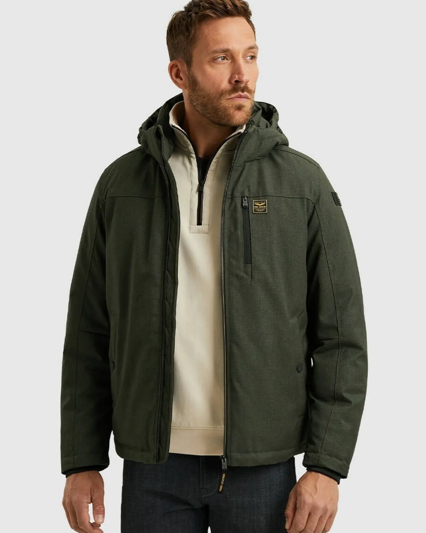 Semi long jacket STRATOR Melange T