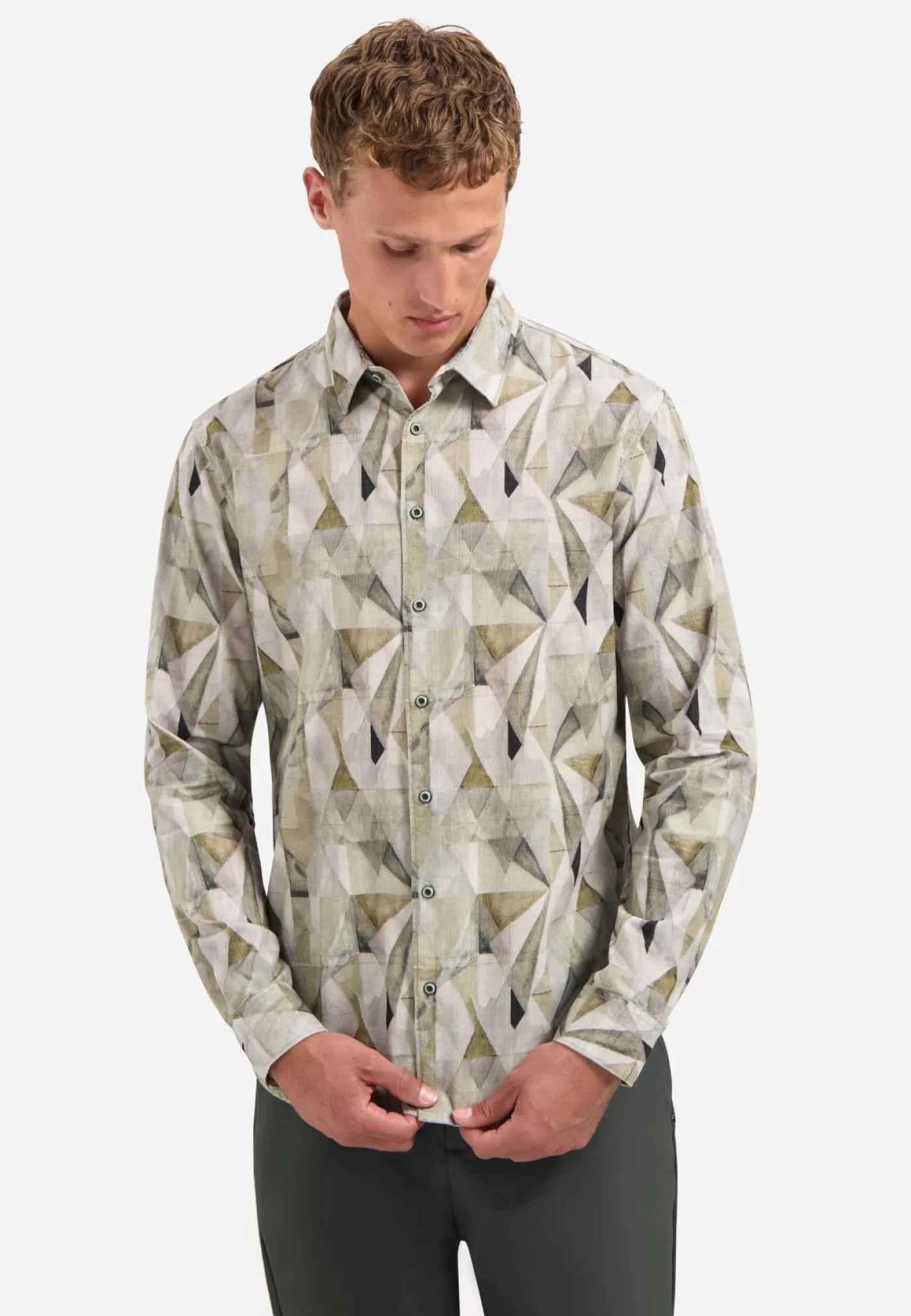 Shirt Allover Printed Fine Corduroy