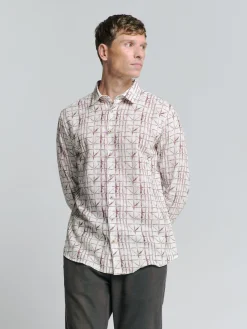 Shirt Allover Printed With Linen