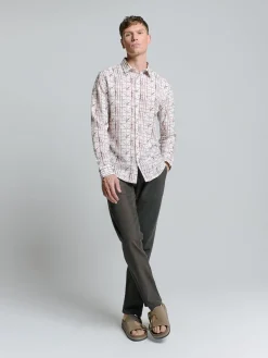 Shirt Allover Printed With Linen