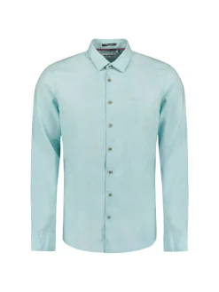 Shirt Solid With Linen