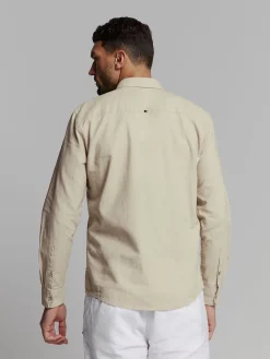 Shirt Solid With Linen