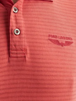 Short sleeve polo Melange striped