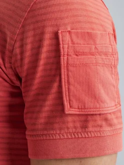 Short sleeve polo Melange striped