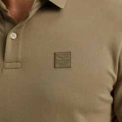 Short sleeve polo pique blend