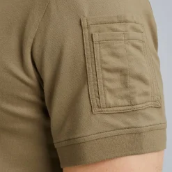 Short sleeve polo pique blend