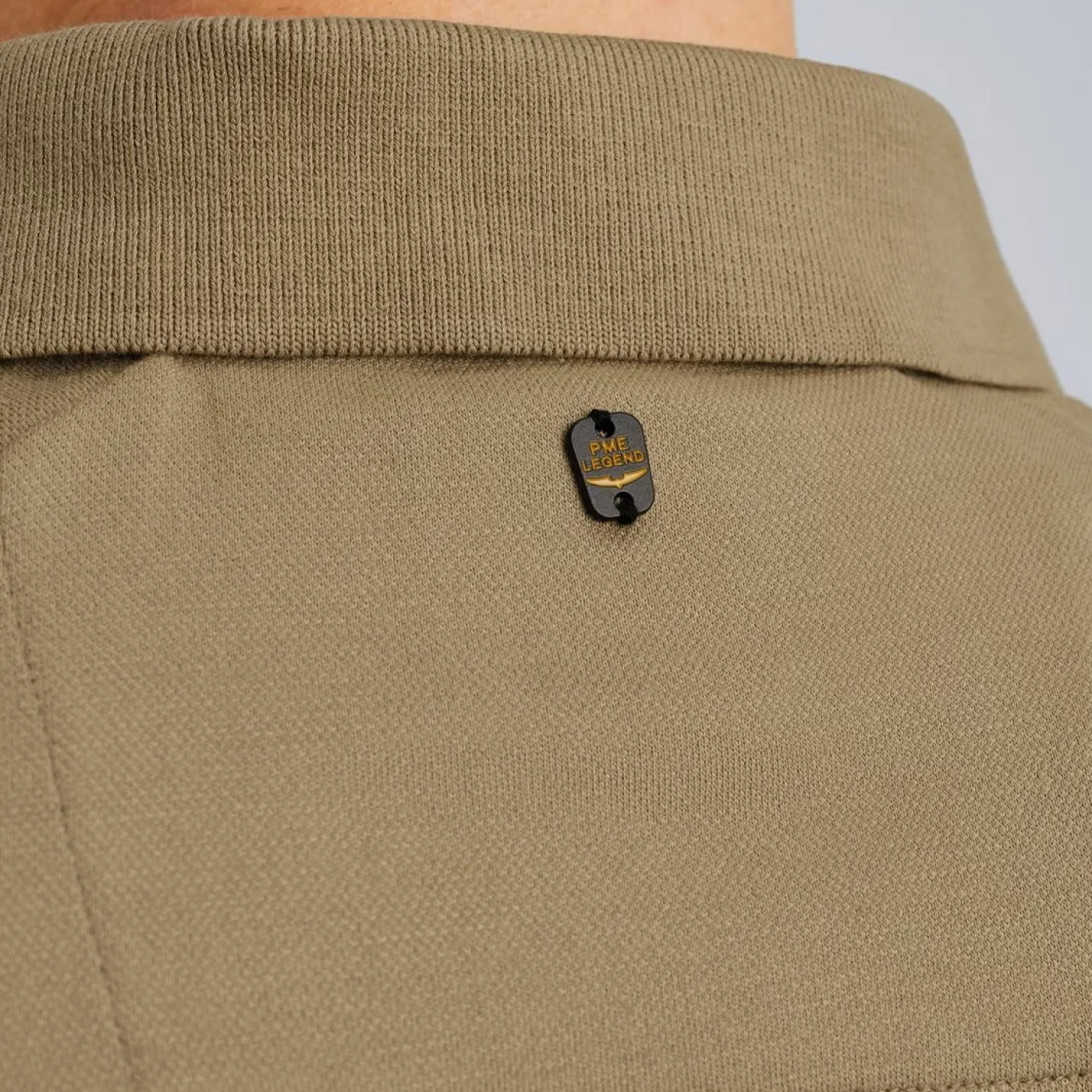 Short sleeve polo pique blend