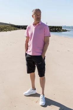 Short sleeve polo stretch pique pa