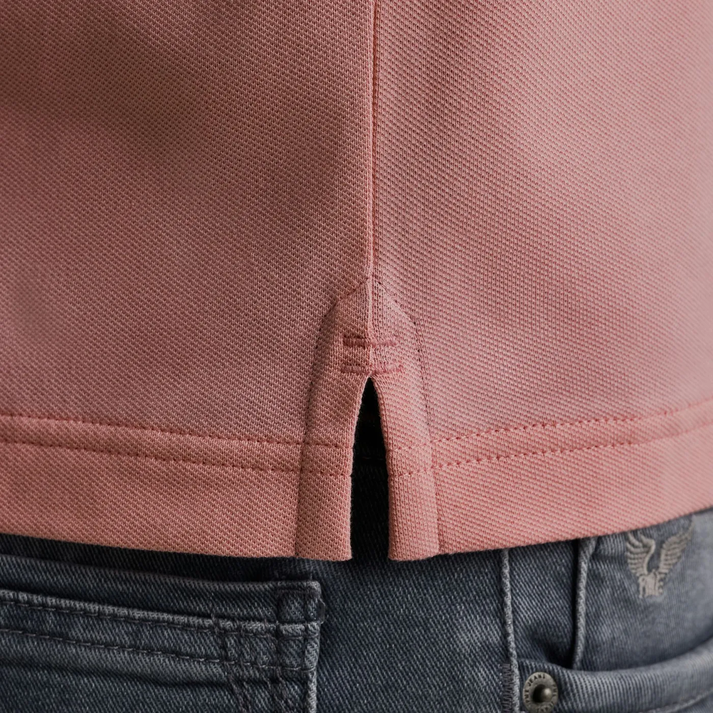 Short sleeve polo trackway polo