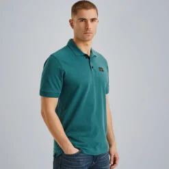 Short sleeve polo trackway polo