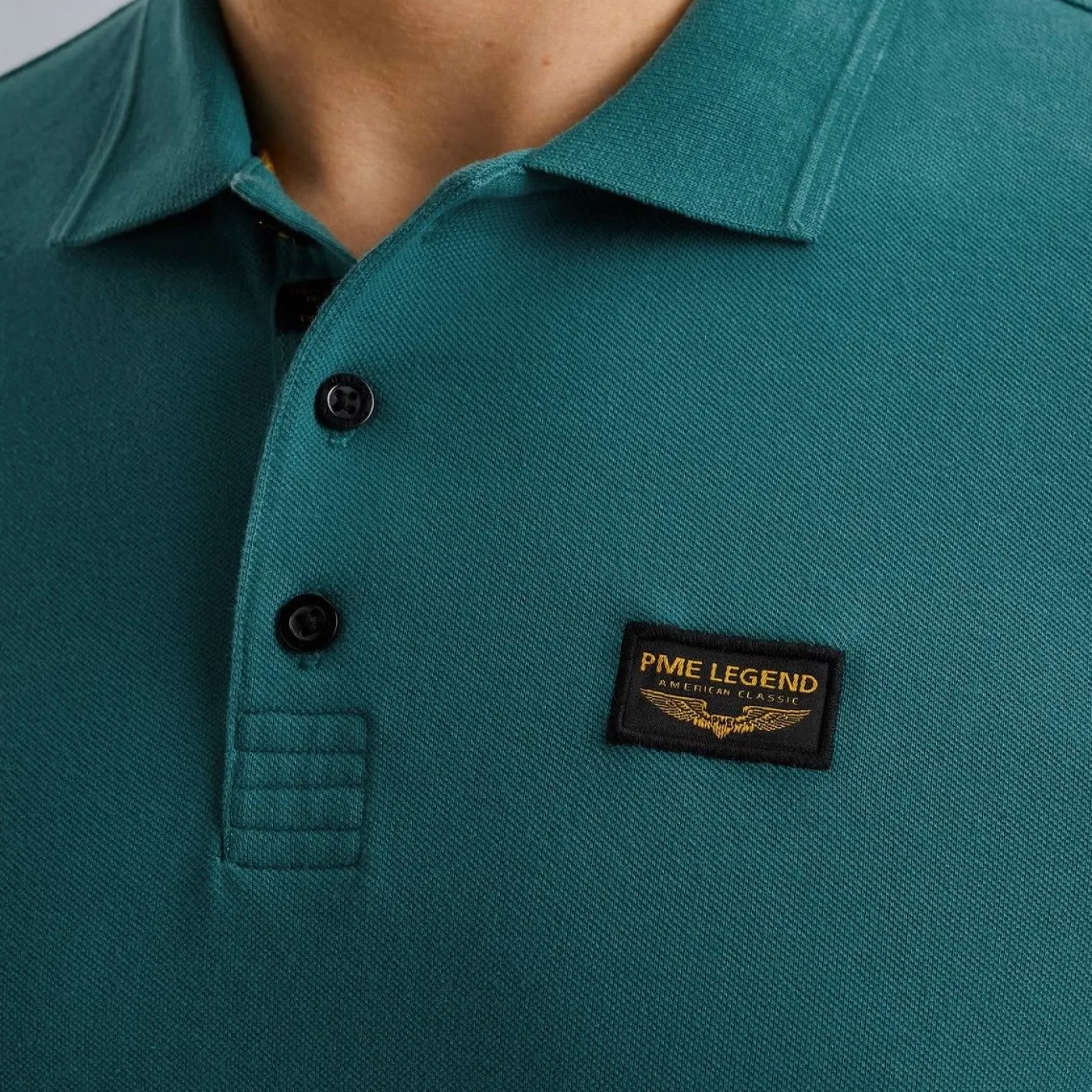 Short sleeve polo trackway polo