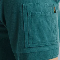 Short sleeve polo trackway polo