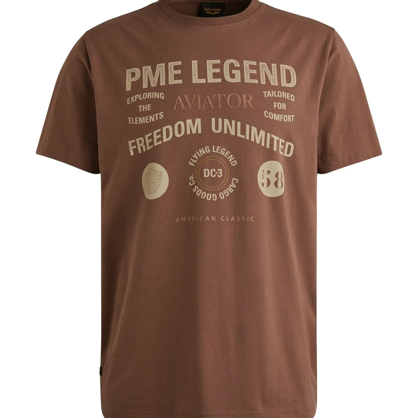 Short sleeve r-neck cotton elastan