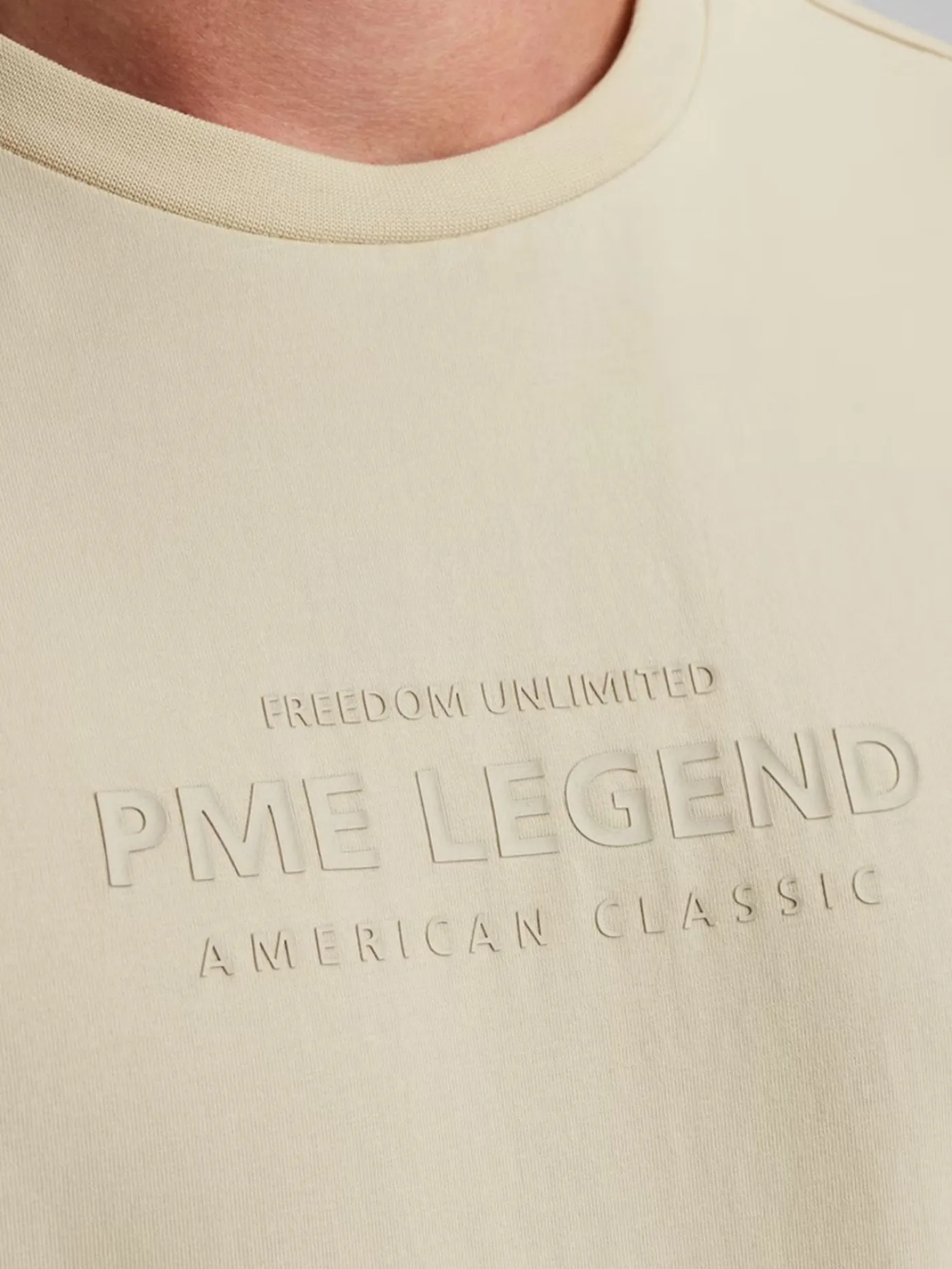 Short sleeve r-neck cotton elastan