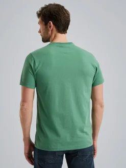 Short sleeve r-neck cotton elastan