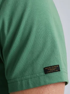 Short sleeve r-neck cotton elastan