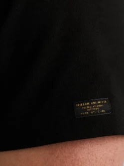 Short sleeve r-neck cotton elastan