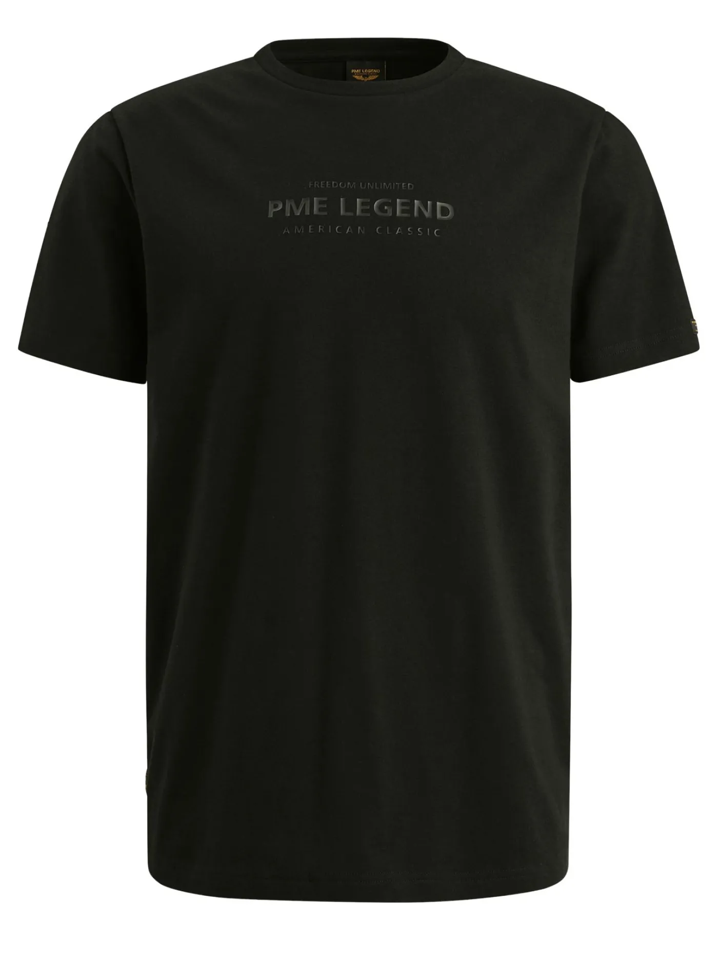 Short sleeve r-neck cotton elastan