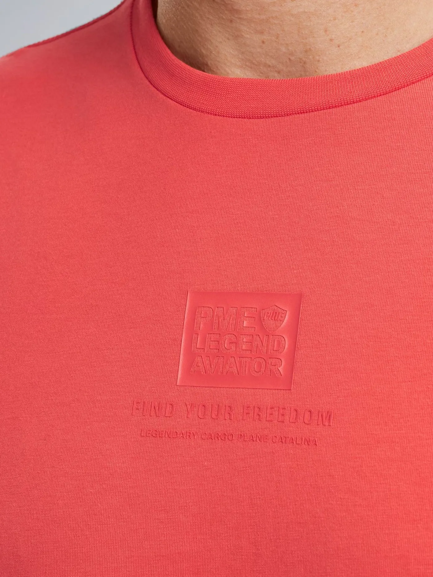 Short sleeve r-neck cotton elastan