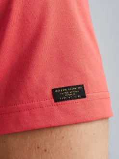 Short sleeve r-neck cotton elastan