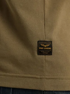 Short sleeve r-neck cotton elastan