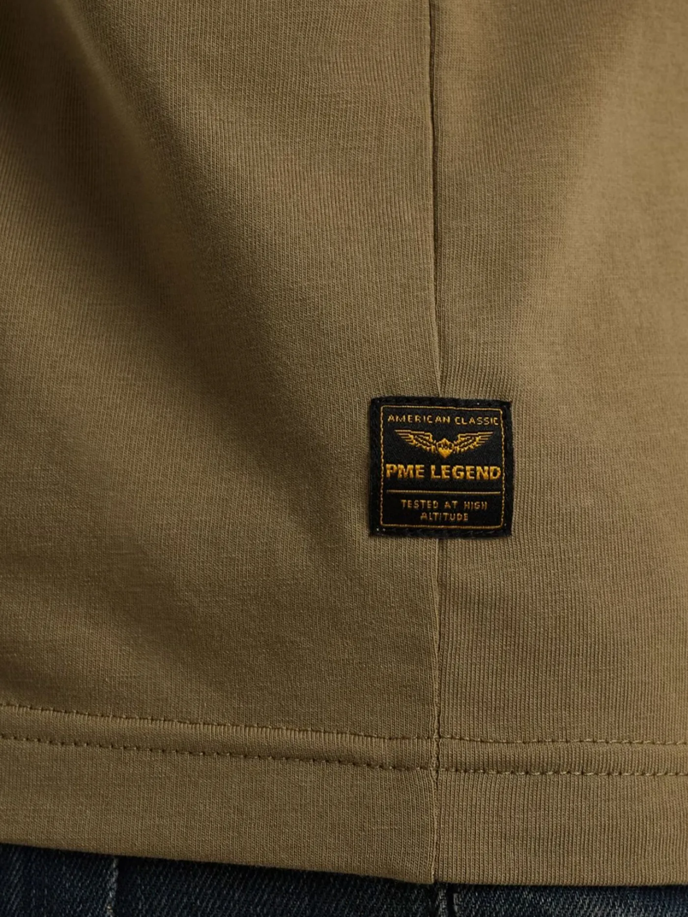 Short sleeve r-neck cotton elastan