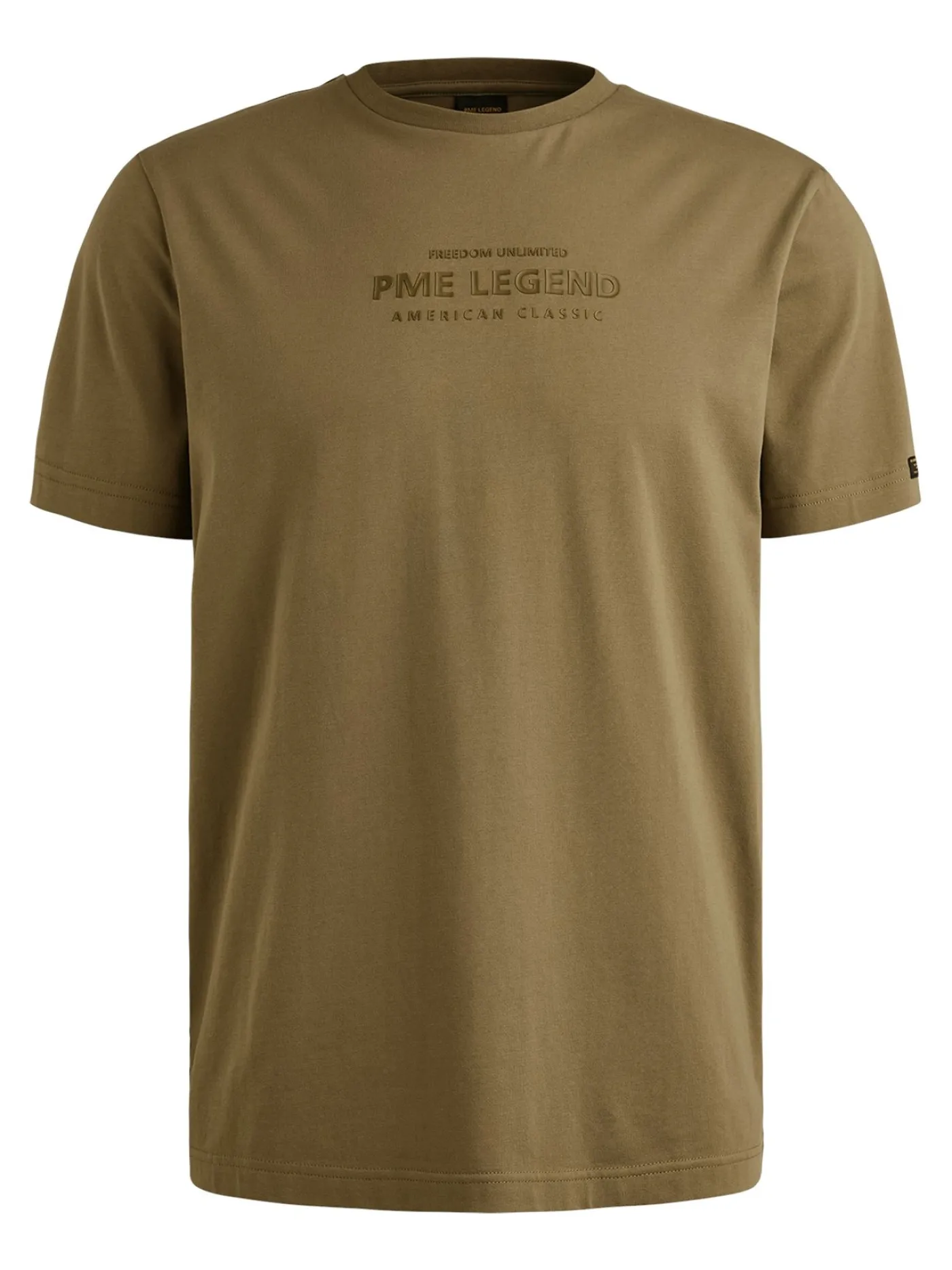 Short sleeve r-neck cotton elastan