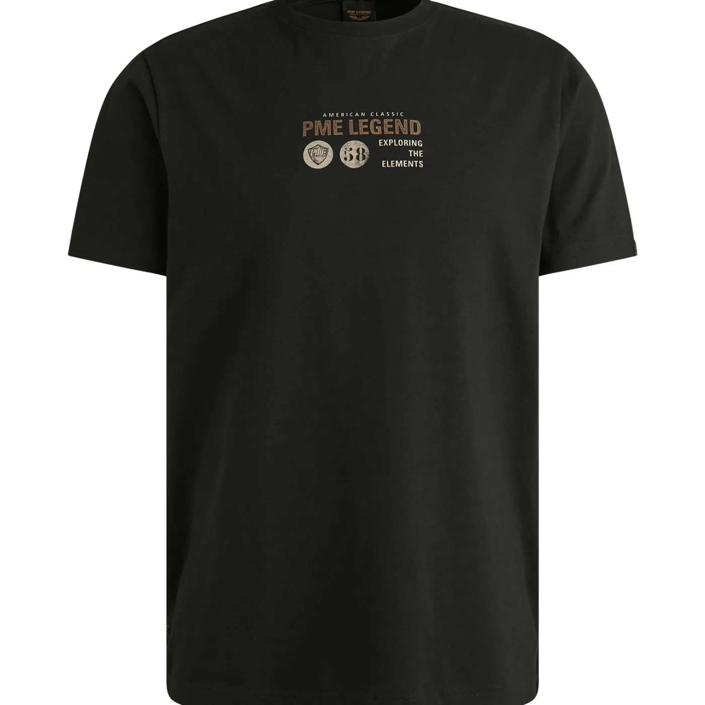 Short sleeve r-neck cotton elastan