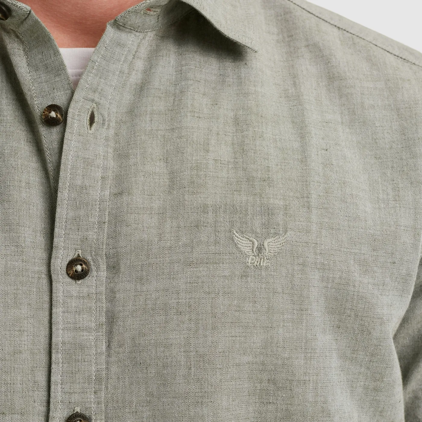 Short Sleeve Shirt Ctn Linen 2 ton