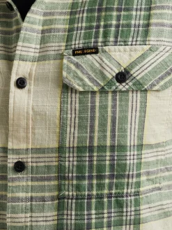 Short Sleeve Shirt Ctn Slub Check