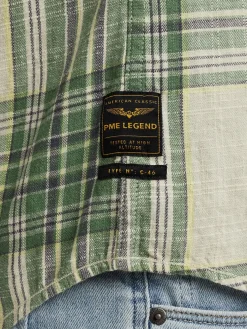 Short Sleeve Shirt Ctn Slub Check