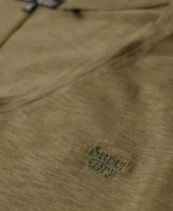 Studios slub emb vee tee