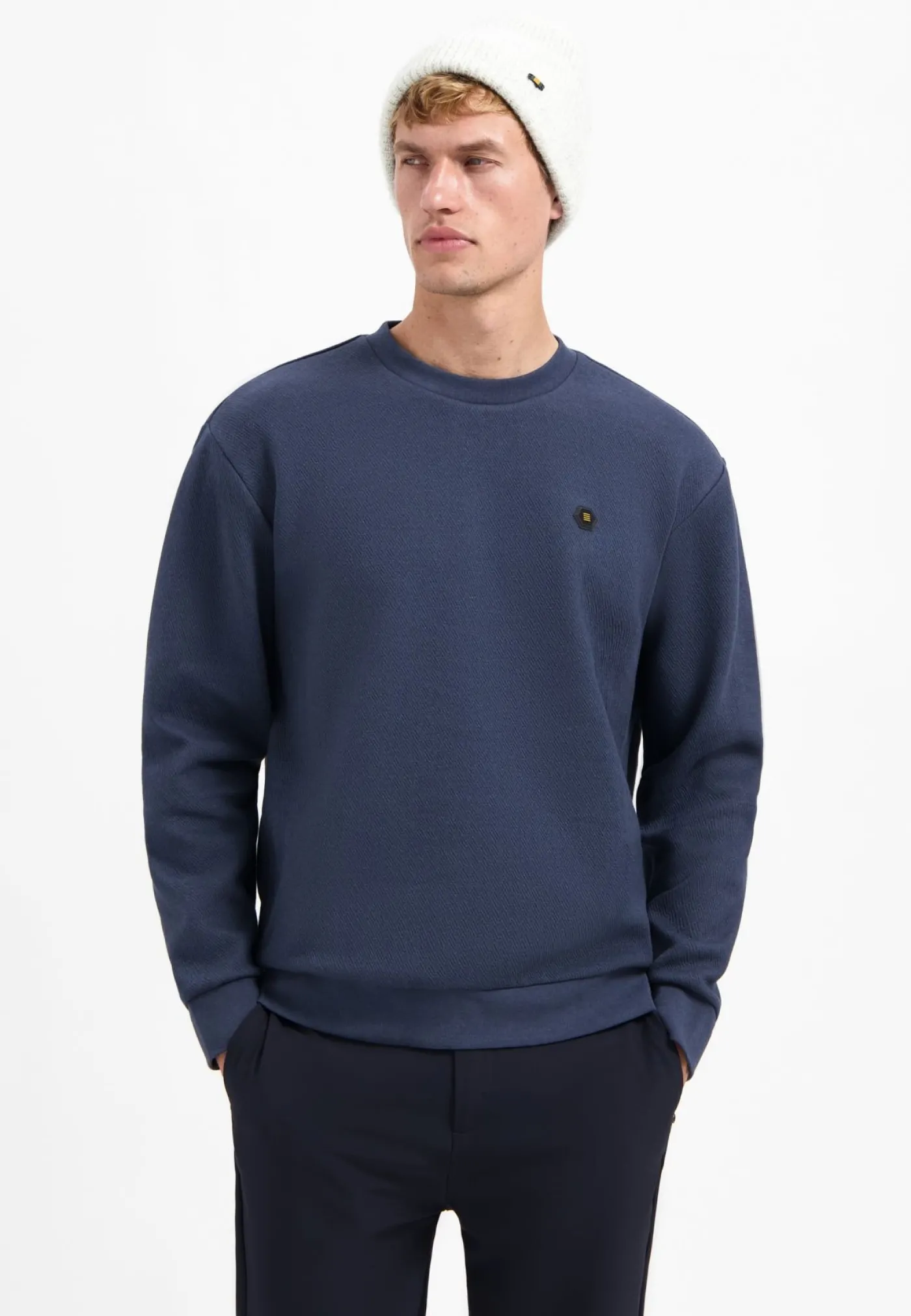 Sweater Crewneck Relief Melange
