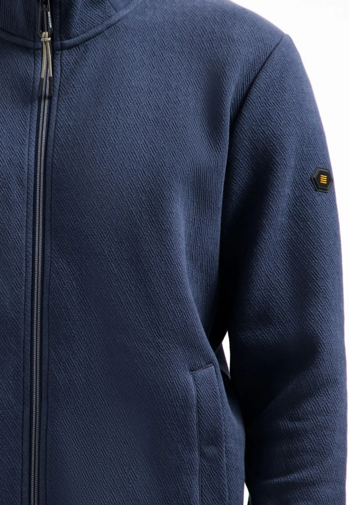 Sweater Full Zip Stand Up-Collar Relief