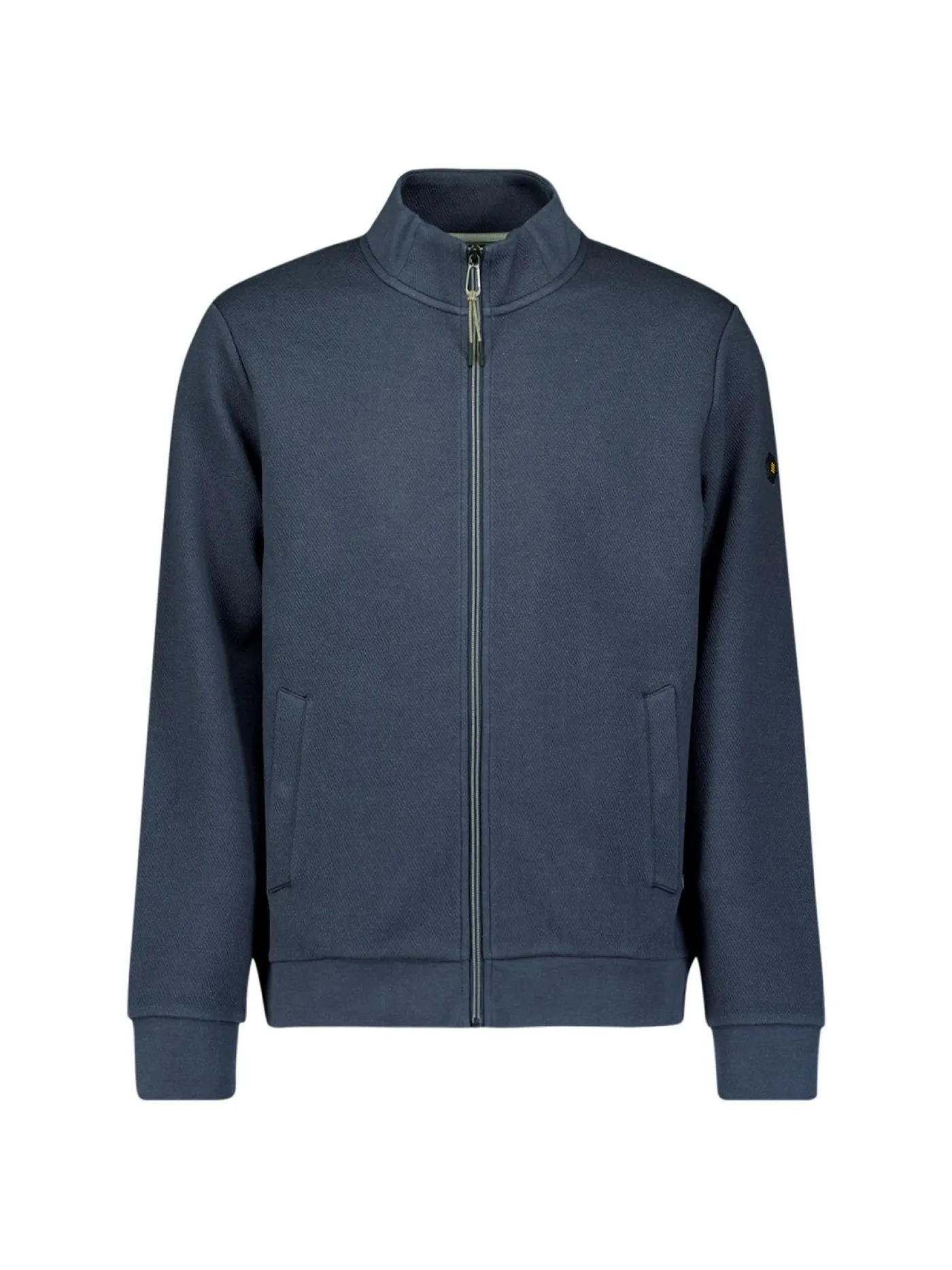 Sweater Full Zip Stand Up-Collar Relief