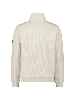 Sweater Full Zip Stand Up Collar Bonded Knit