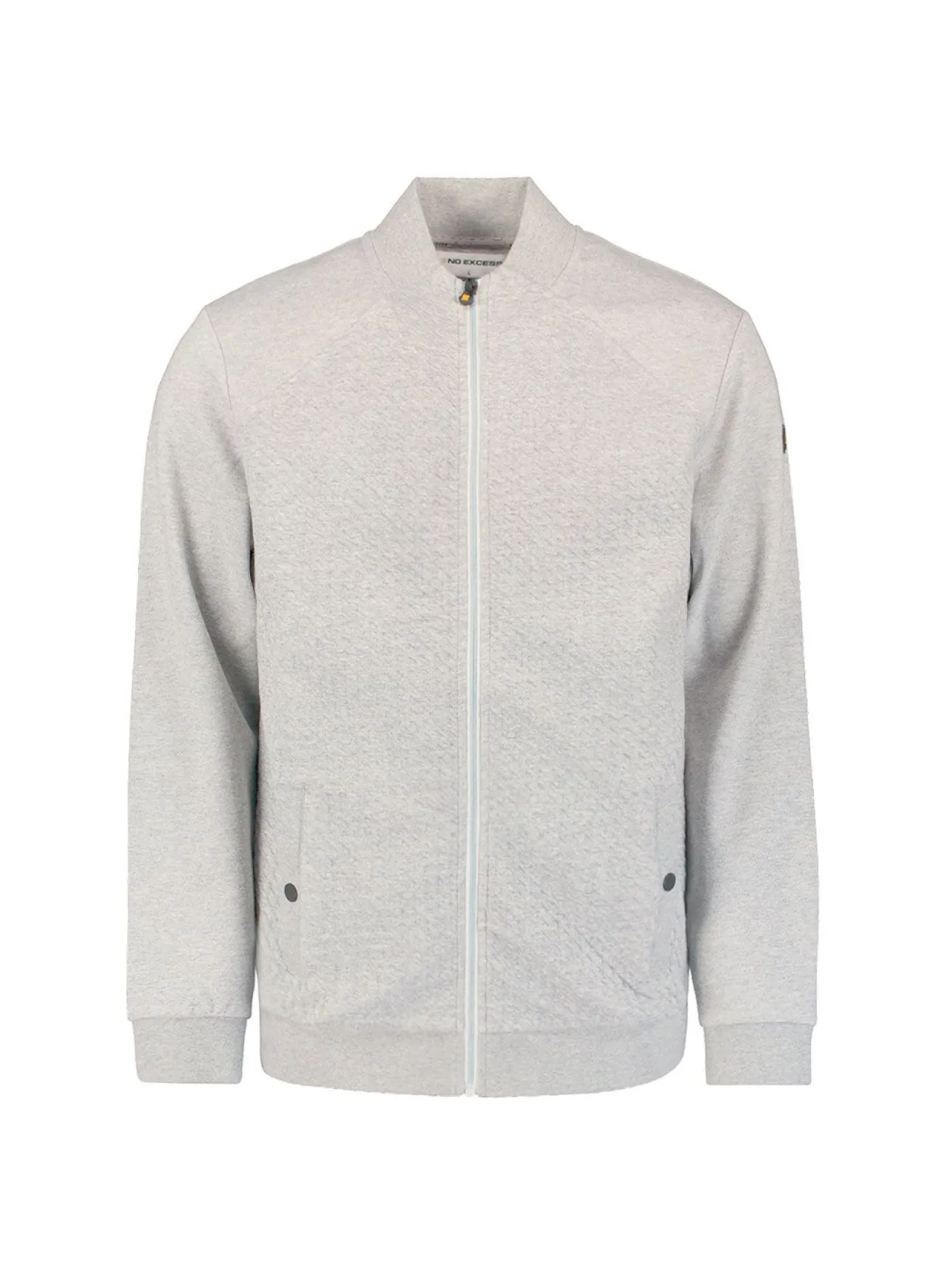Sweater Full Zipper Jacquard Mix