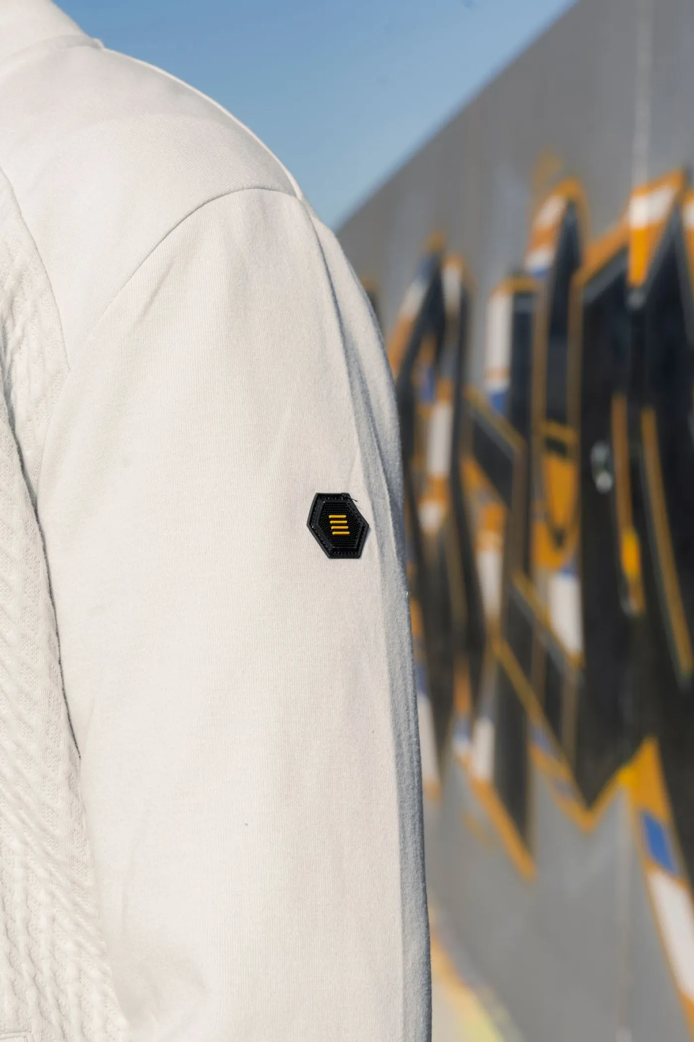 Sweater Full Zipper Jacquard Mix