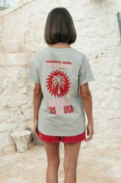 Tropical Beach Tour Boxy Tee