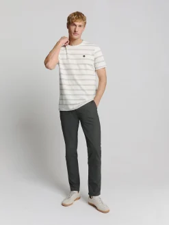 T-Shirt Crewneck Jacquard Stripe