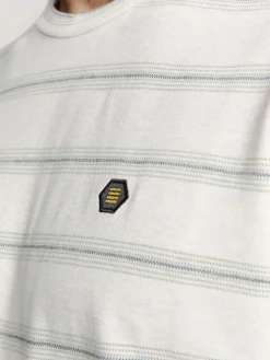 T-Shirt Crewneck Jacquard Stripe