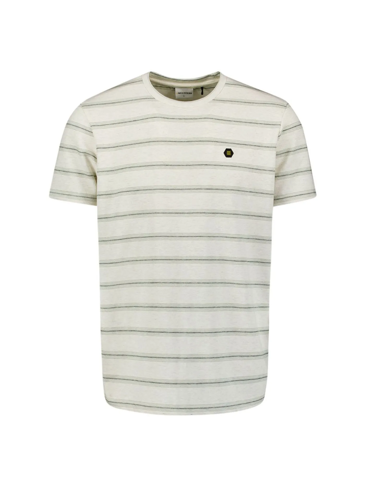 T-Shirt Crewneck Jacquard Stripe