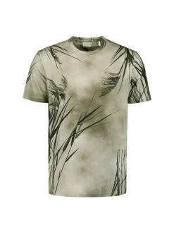 T-Shirt Crewneck Slub Allover Printed