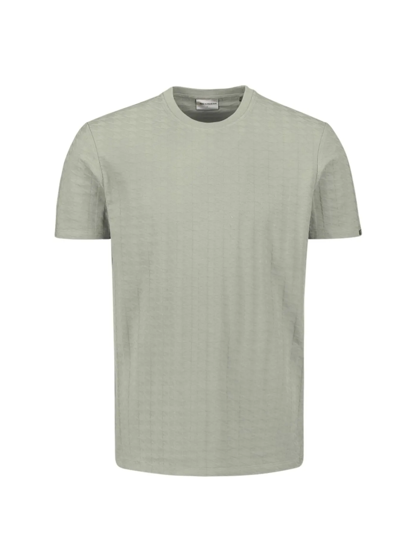 T-Shirt Crewneck Solid Relief Jacquard